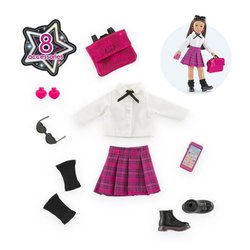 Poppenaccessoires - COROLLE - Engelse College Dressing - 8 accessoires
