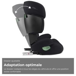Silla de coche CYBEX Solution X i-Fix - De 3 a 12 años - Pure Black
