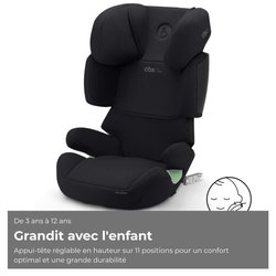 CYBEX Solution X i-Fix Autositz  Von 3 bis 12 Jahren  Pure Black