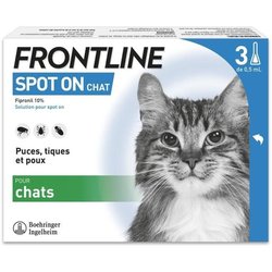 FRONTLINE 3 SPOT ON Pipette antiparassitarie per gatti - Pulci, zecche