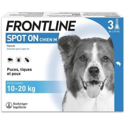 FRONTLINE 3 SPOT ON Antiparasitaire Pipetten voor Honden - 10 tot 20 k