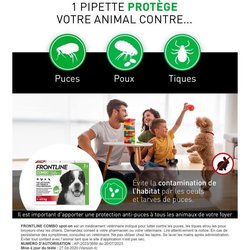 FRONTLINE 3 Pipette antiparassitarie COMBO Cane > 40 kg - Pulci, zecch