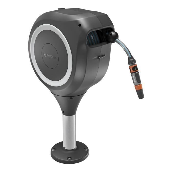 Avvolgitubo automatico per terrazzo - GARDENA - RollUp - S - Bianco - 