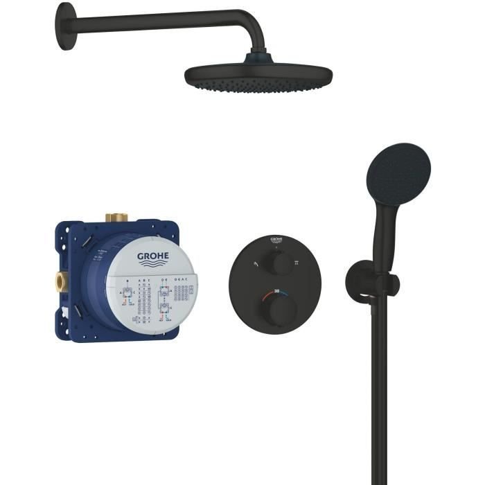 Unterputz-Duschset - 1 + 2 Düsen - Thermostatmischer - GROHE - 3488324
