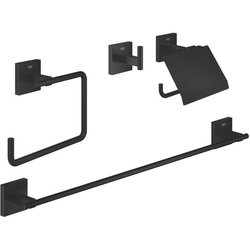 Set d accessoires 4 en 1 - GROHE - 411152430 - Start Cube - Noir mat