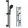 Shower set with 2 jets shower head, 60cm bar and 1.75m flexible hose -