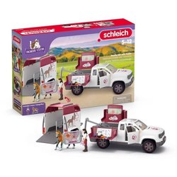 Mobiles Tierarzt-Set mit Anhänger, SCHLEICH 42704 Horse Club