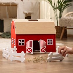 Schleich 42602 Farm World - Figurina fattoria in legno retrò
