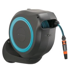 Enrollador de manguera de pared RollUp M 20 m borde azul GARDENA