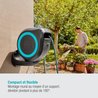 GARDENA RollUp M wall-mounted hose reel 20 m blue border