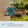 GARDENA RollUp M wall-mounted hose reel 20 m blue border
