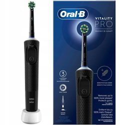 Oral-B Vitality Pro Cepillo de Dientes Eléctrico Negro, 1 Cabezal
