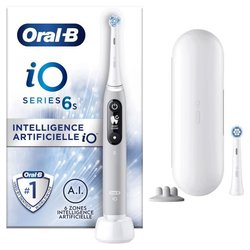 Oral-B iO 6S Cepillo de dientes eléctrico gris con conexión Bluetooth,