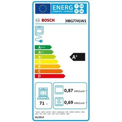 Einbaubackofen  Pyrolyse + Hydrolyse  BOSCH Serie 8  HBG7741W1  We
