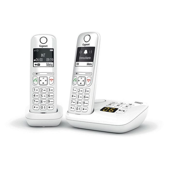 GIGASET vaste telefoon AS690 A Duo White
