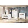 OLIVIA Komplettes Babyzimmer: Bett 70x140 cm + Kleiderschrank + Kommod