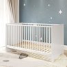 OLIVIA Komplettes Babyzimmer: Bett 70x140 cm + Kleiderschrank + Kommod