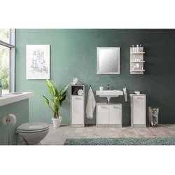 Badezimmerset Madeira  Strukturbetonfarbe  1 Waschbecken + 1 Regal +