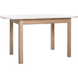 Table a manger extensible - KAYRI - Rectangulaire - Chene Sonoma / Bla