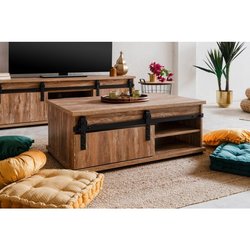 Couchtisch - MARRAKESCH - Rechteckig - Eiche - 100 x 40 x 60 cm