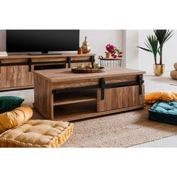 Couchtisch - MARRAKESCH - Rechteckig - Eiche - 100 x 40 x 60 cm