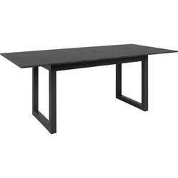 Table extensible Austin 80A - Décor ardoise foncé et anthracite - Allo