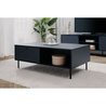 Table basse - CARACAS 55A - Bleu marine - 2 tiroirs, 2 niches - 110 x 