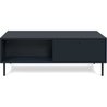 Table basse - CARACAS 55A - Bleu marine - 2 tiroirs, 2 niches - 110 x 