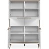 Hohes Sideboard - ARONA 53B - Weiß / Artisan Eiche - 4 Türen, 2 Schubl