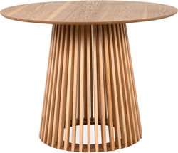 Table a manger - GARLE - 4 personnes - Bois naturel - 100 x 100 x 75 c