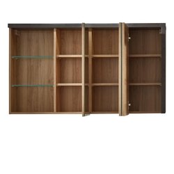 BAY Komplettes Badezimmer: Kleiderschrank+Säule+Möbel mit Waschbecken+