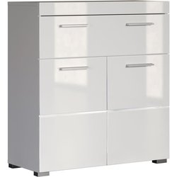 Amanda badkameronderkast - Wit - 2 deuren + 1 lade - L73 x D31 x H79 c