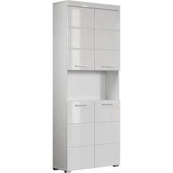 AMANDA Doppelsäule  4 Türen + 1 Nische  L73 x T31 x H190 cm  Weiß 