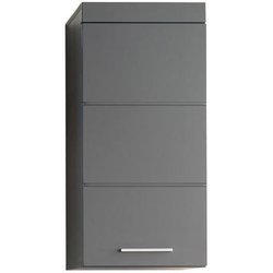 AMANDA hoher Badezimmerschrank  1 Tür  Grau  TRENDTEAM
