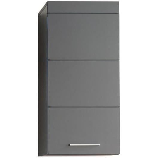 Mobile da bagno alto AMANDA - 1 anta - Grigio - TRENDTEAM