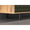 Niedriges Sideboard - SENTRA - Dunkelgrün - 2 Türen, 3 Schubladen - 12