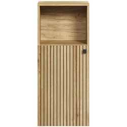 Badezimmerschrank - Eichendekor - L40 x H95 x T31cm - PURE BLISS