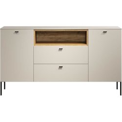 Sideboard - SAO PAULO - Kaschmir / Blond Eiche - 2 Türen, 1 Fach, 2 Sc
