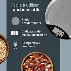 Bilancia da cucina digitale - ADE - ANJA - Plastica ABS - 17 x 17 x 2,