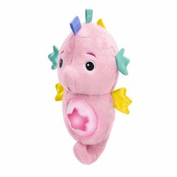 BABY EINSTEIN Babynachtlampje, roze zeepaardjesknuffel, reageert op ba