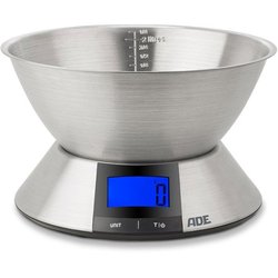 Balance de cuisine digitale - ADE - HANNA - Acier inoxydable/Plastique