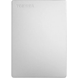 Disque dur externe - TOSHIBA - Canvio Slim - 2 To - Argent