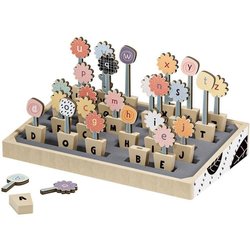 Abc Flowers  TOP BRIGHT  26 Blumentöpfe  Großbuchstaben  Kleinbuch