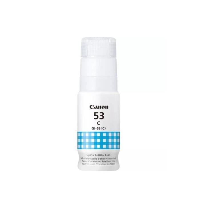 Inktfles - Canon - GI -53C - Cyaan - Pixma G650 en G550 compatibilitei