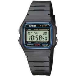 Watch - Casio - Vintage - Black - Digital - Resin - Waterproof WR ISO 