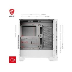 PC-behuizing - MSI - 306-7G23W21-HH9 - MAG FORGE 320R AIRFLOW - Wit