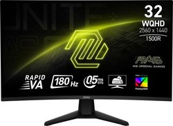 Monitor da gioco curvo - MSI - 32" - QHD - 180Hz - Pannello Rapid VA -