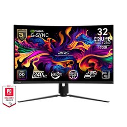 Ecran PC Gamer incurvé - MSI - 31,5 - UHD - 240Hz - Dalle QD-OLED - 0,