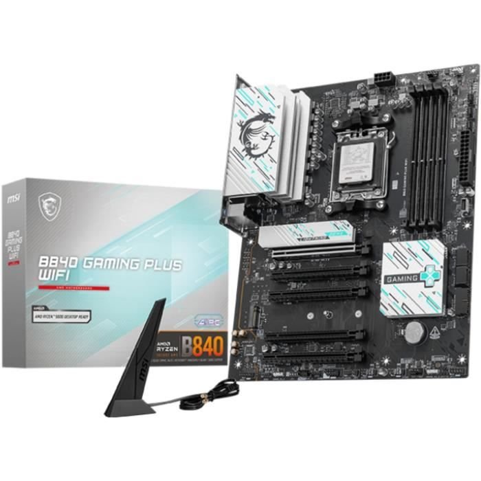 Scheda madre - MSI - B840 GAMING PLUS WIFI - AM5 - DDR5 - Wi-Fi 7 - 2,