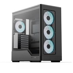 Boîtier PC sans alimentation - AEROCOOL - D520A-BK V1 - Moyen tour - F